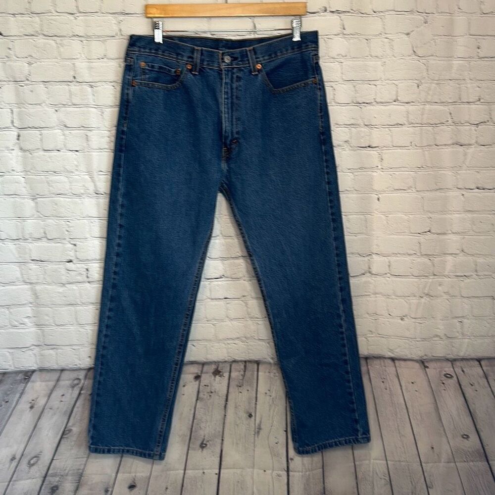Levi's 505 Mens Regular Fit straight Leg Jeans size Denim 36x30